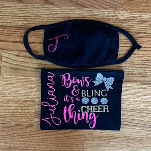 Custom Personalized Reusable Face Mask and Covering Bag Kids and Adult