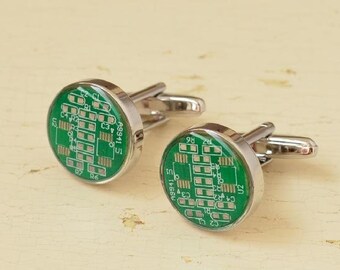 Unique Cufflinks, Gif, Cufflinks, Circuit Board Cufflinks, Geek, Cuff Links, Gift for Him, Gift for Geeks, Technic Fashion, Gifts for geek