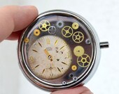 Steampunk Pill Box, Pill case, Pill Container, Pill holder, Mint Case, Medicine Organizer, Trinket Box, Pills Organizer, Unique Gifts, Gift