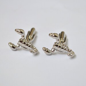 Silver Scorpion /Cufflinks/Scorpio/Cufflinks for men/Cufflinks Scorpion/Gift Mens/Animal/gift/Gift for men/Men's Cuff Links & Accessories image 2