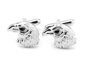 Silver or Gold Eagle Cufflinks/ Animals Cuff Links/ Silver Cufflinks/ Cufflinks/ Cufflinks for men/ Mens Gift/ Eagle Scout gift/ Gold Eagle