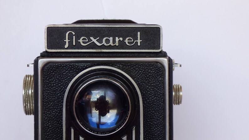 Antique Camera Old Cameras with Original Leather Case made Czechoslovakia Retro Flexaret IIa 6x6 Camera Meopta TLR Camera Vintage