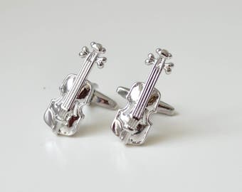 Violin Cufflinks/ Music Cufflinks/ Gift Mens/ Violin/ Cuff Links/ Cufflinks Jewelry/ Mens Gifts/ Violin lovers gift/ Vilolin cufflink lovers