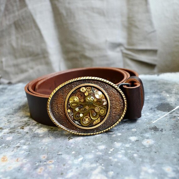 steampunk belt buckle