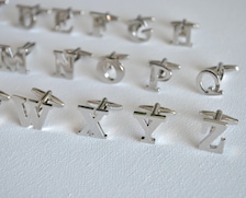 Louis Vuitton M68882 Cufflinks Monogram Eclipse Pinlock Silver Metal Box