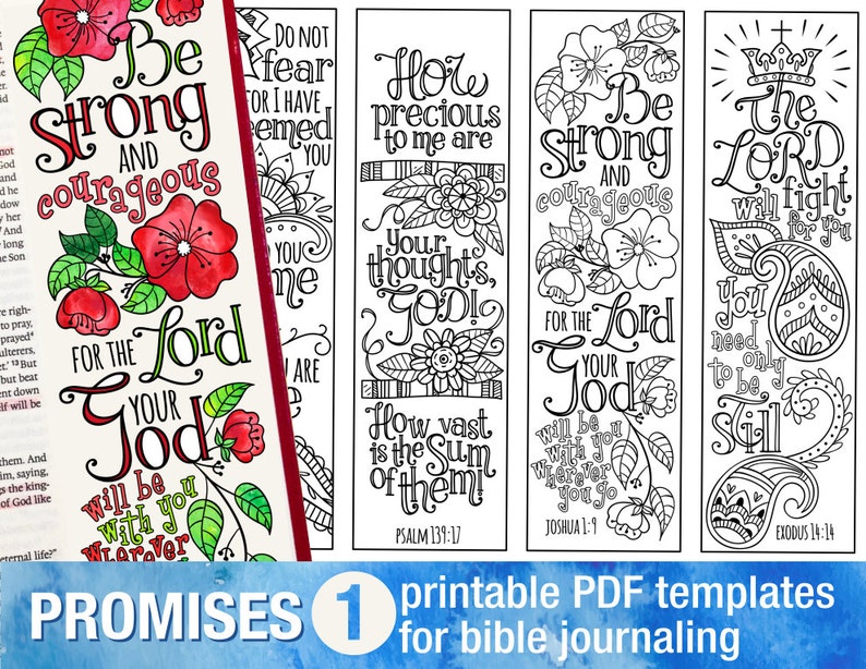 GOD'S PROMISES Bible Journaling Printable Templates - Etsy
