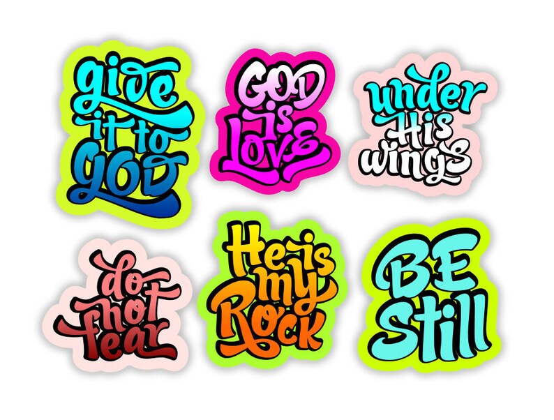 20 printable faith stickers for bible journaling