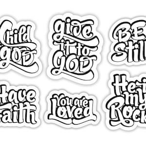 20 printable faith stickers for Bible journaling & Planners