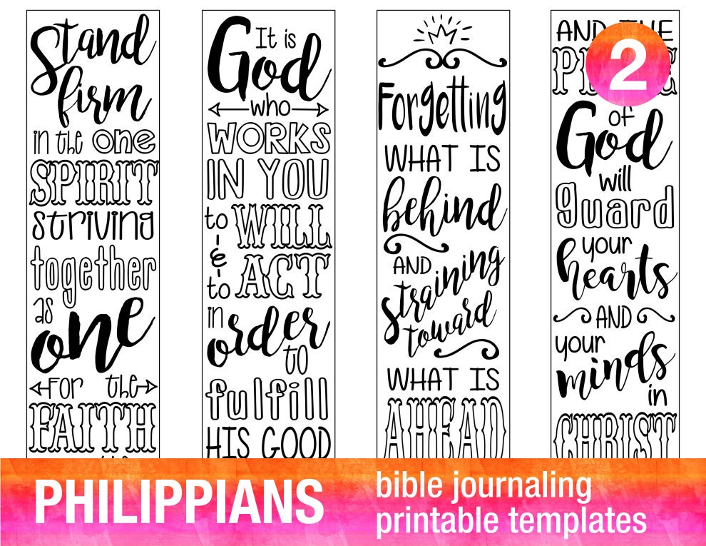 4 Bible Journaling Digital Download Printable Template Bible | Etsy
