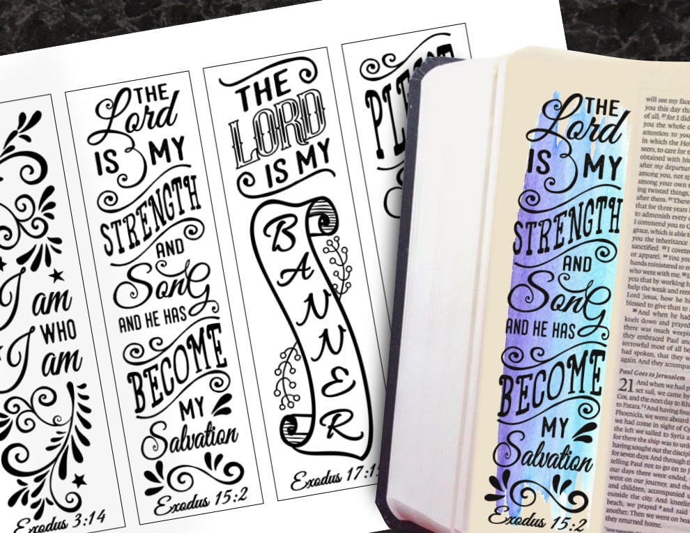 EXODUS 4 Bible Journaling Printable Templates Illustrated - Etsy