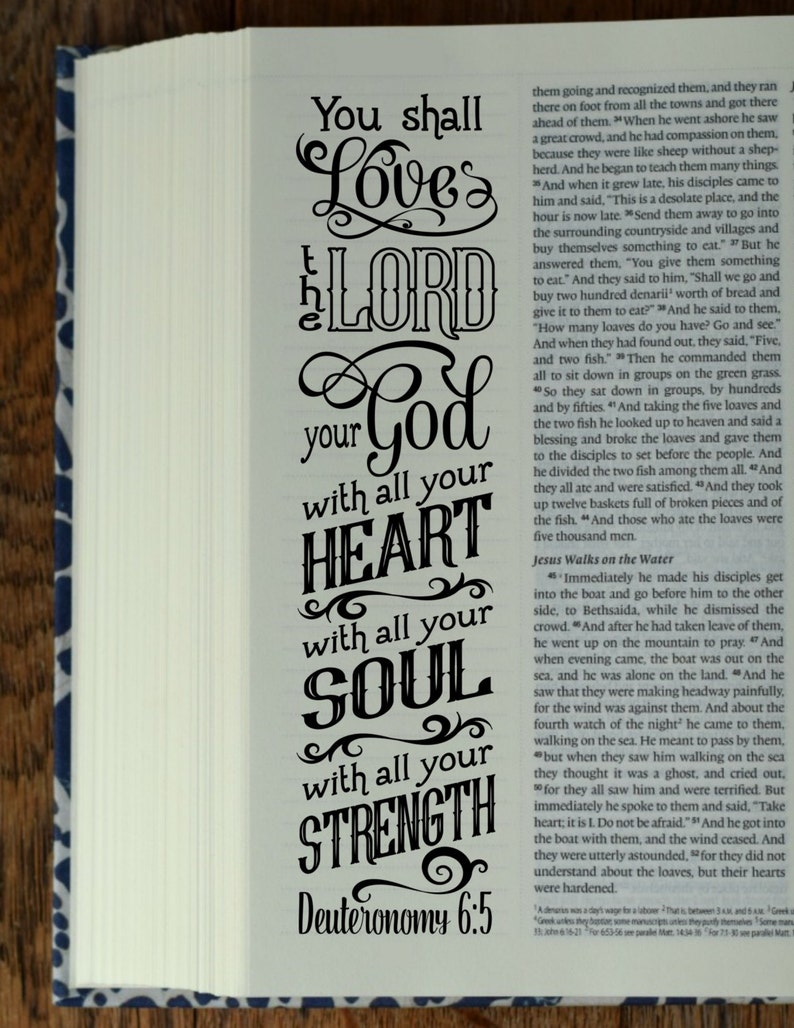 DEUTERONOMY 4 Bible journaling printable templates, illustrated christian faith bookmarks, black and white bible verse prayer journal art image 2
