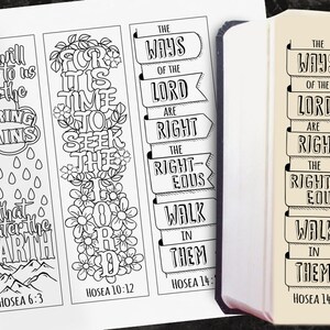 HOSEA - 4 Bible Journaling Printable Templates, Illustrated Christian ...