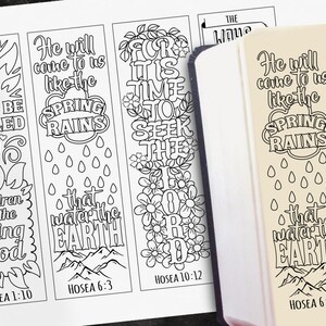 HOSEA - 4 Bible Journaling Printable Templates, Illustrated Christian ...