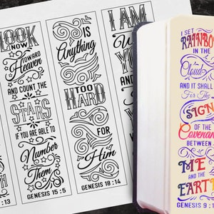 GENESIS - 4 Bible Journaling Printable Templates, Illustrated Christian ...