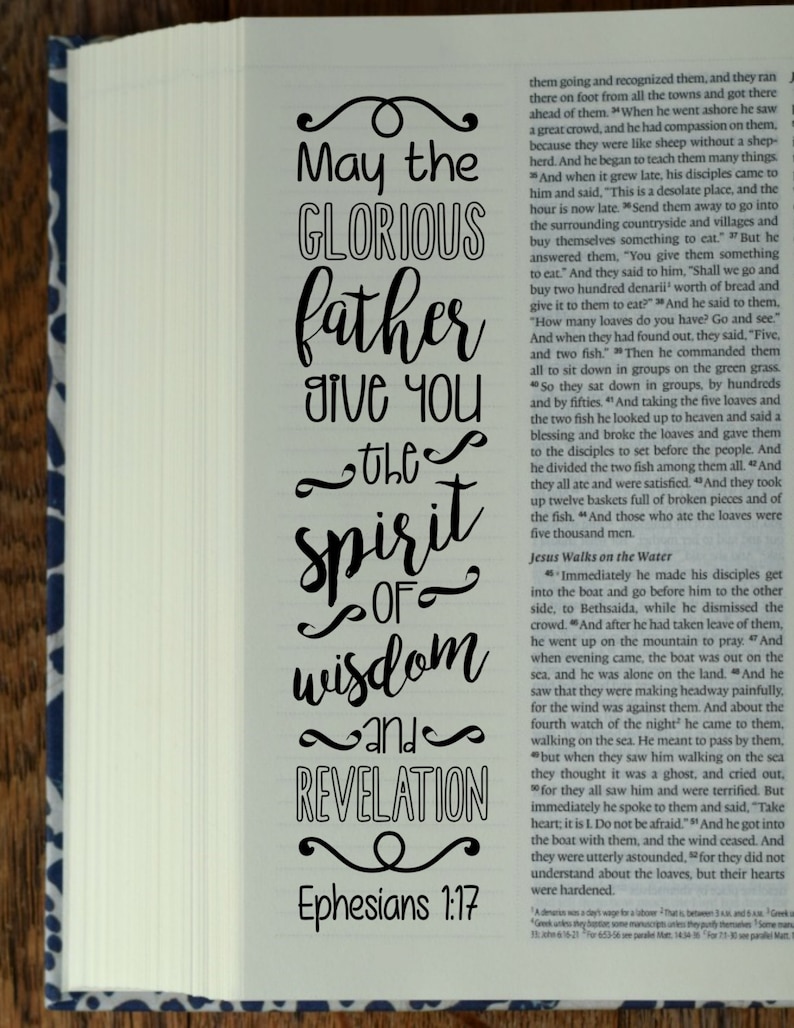 4 Bible journaling stencils printable templates illustrated christian faith bookmarks bible verse prayer journal art EPHESIANS image 2