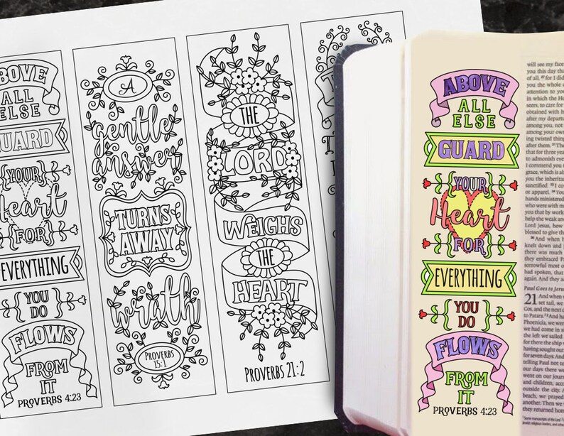 PROVERBS 4 Bible Journaling Printable Templates Illustrated - Etsy Canada