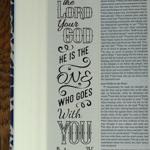 DEUTERONOMY 4 Bible journaling printable templates, illustrated christian faith bookmarks, black and white bible verse prayer journal art image 5