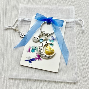 Personalised Daughter Keyring Gift: Custom Keychain, Graduation Gift From Mom