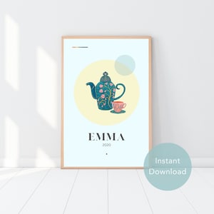 Emma, Wall Art, Jane Austen, Printable Wall Art, Fall Decor, Printable Poster, Digital Download, Digital Print, Wall Decor, Movie Poster