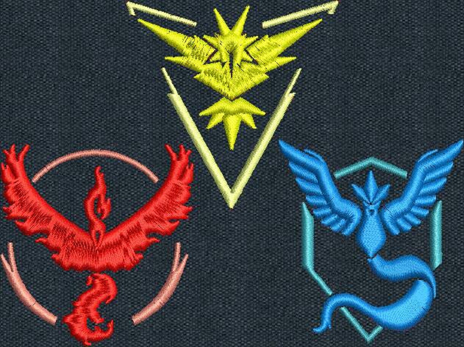 Team Mystic Pokemon Go Inspired Logo - EMBROIDERY FILE - Etsy
