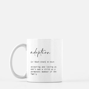 Adoption Mug / Definition Cup / Dictionary / adoptive mother / birth mom / mother's day image 3