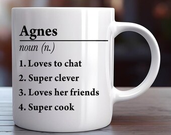 Name Definition mug Personalised name definition White 11oz mug Great present for friends Mum Dad for birthdays and Christmas