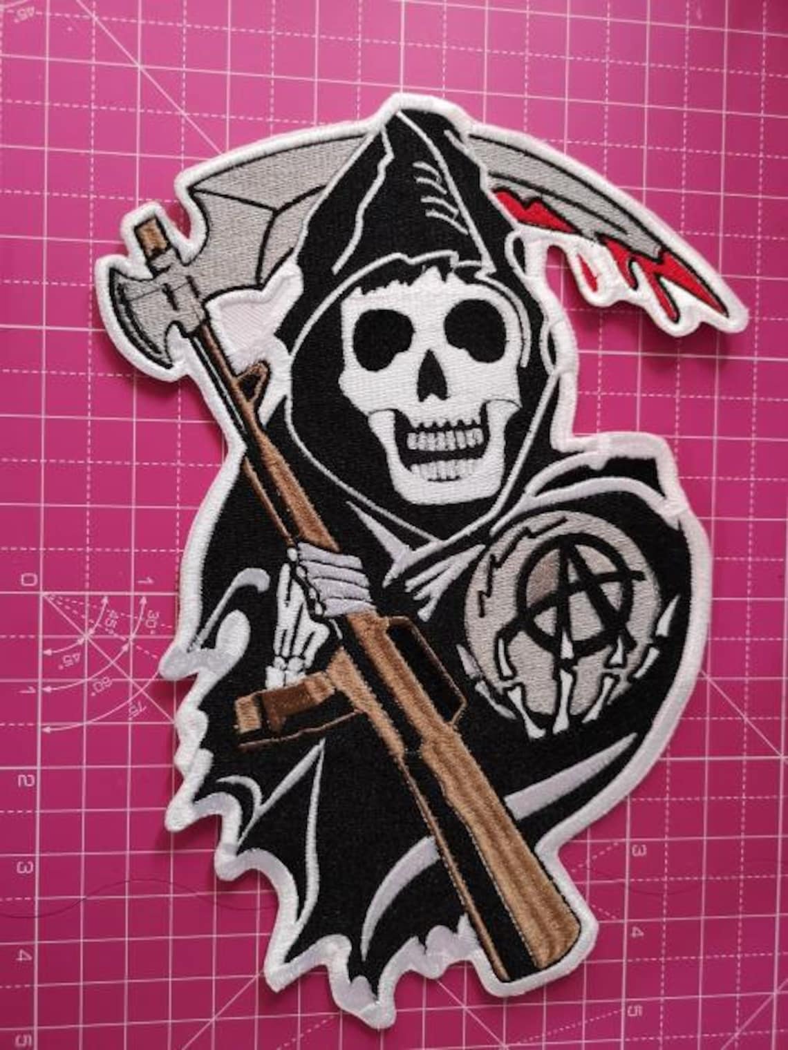 Biker Patches Sons Of Patch Anarchy Biker Back Patches - Iron On - Foto 5