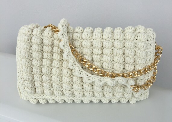 moschino crochet bag