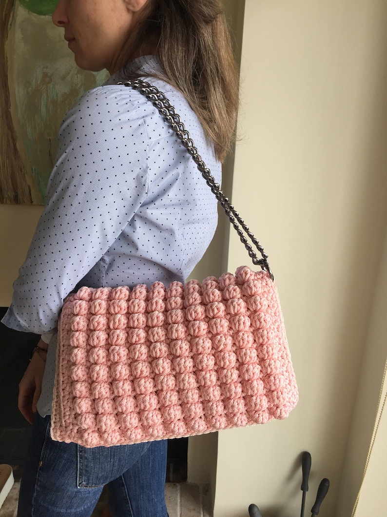 Crochet Handbag, Fashion Bag, Luxury Bag Etsy