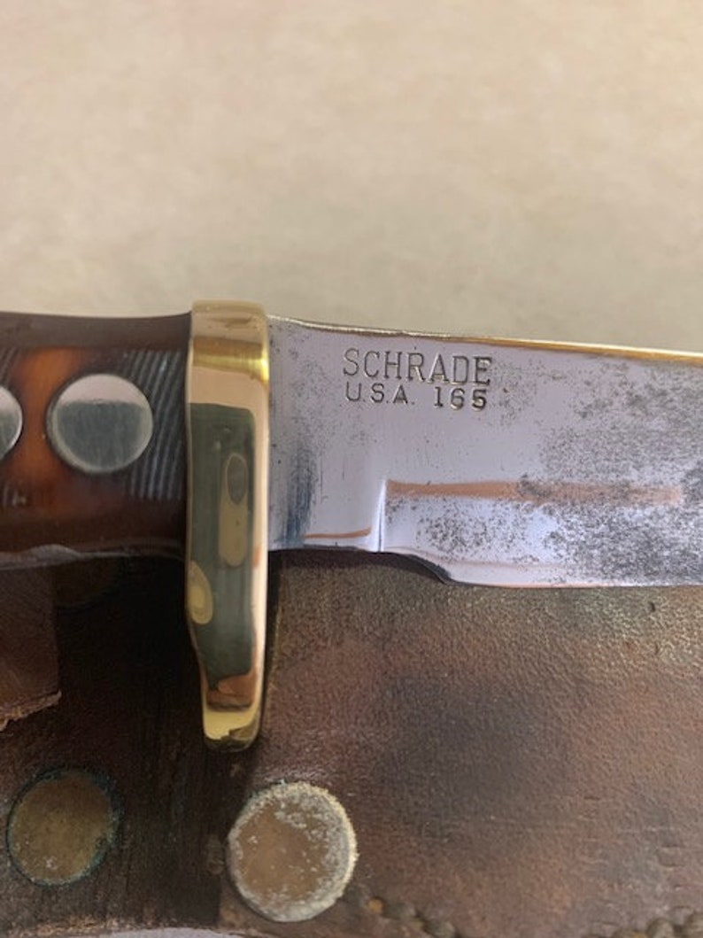 Vintage USA Schrade Woodsman 165 Old Timer Hunting Knife with | Etsy