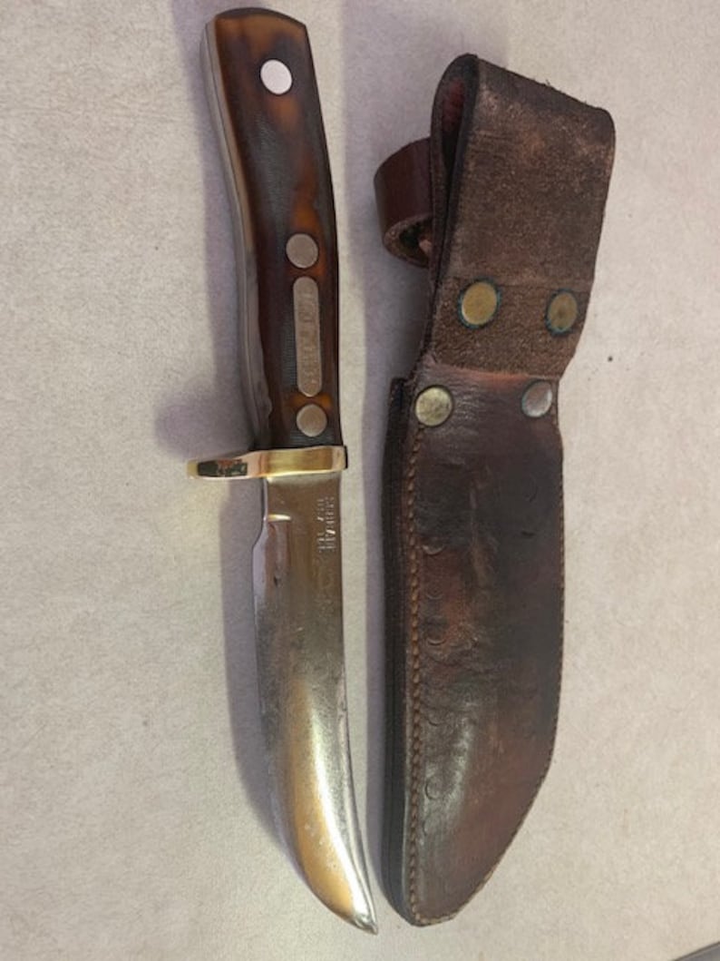 Vintage USA Schrade Woodsman 165 Old Timer Hunting Knife with | Etsy