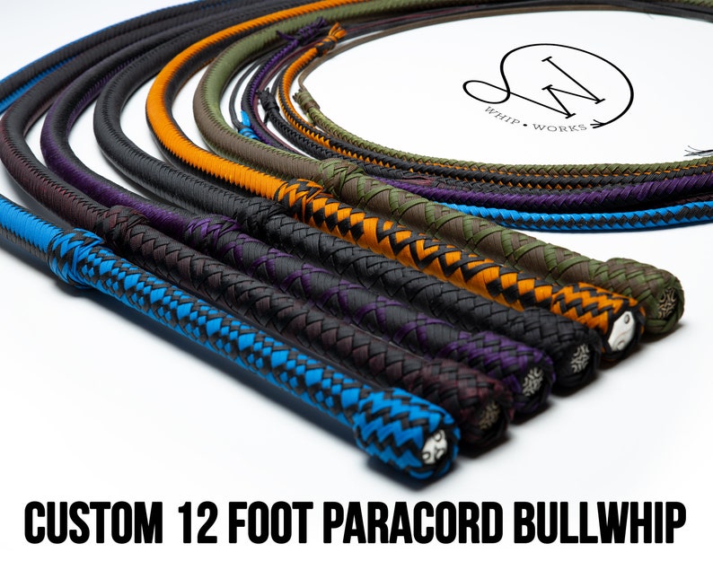Custom 12 Foot Paracord Bullwhip 16 Plait Etsy