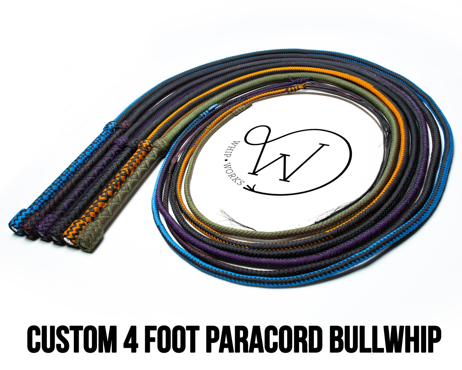 Custom 4 Foot Paracord Bullwhip 16 Plait Etsy