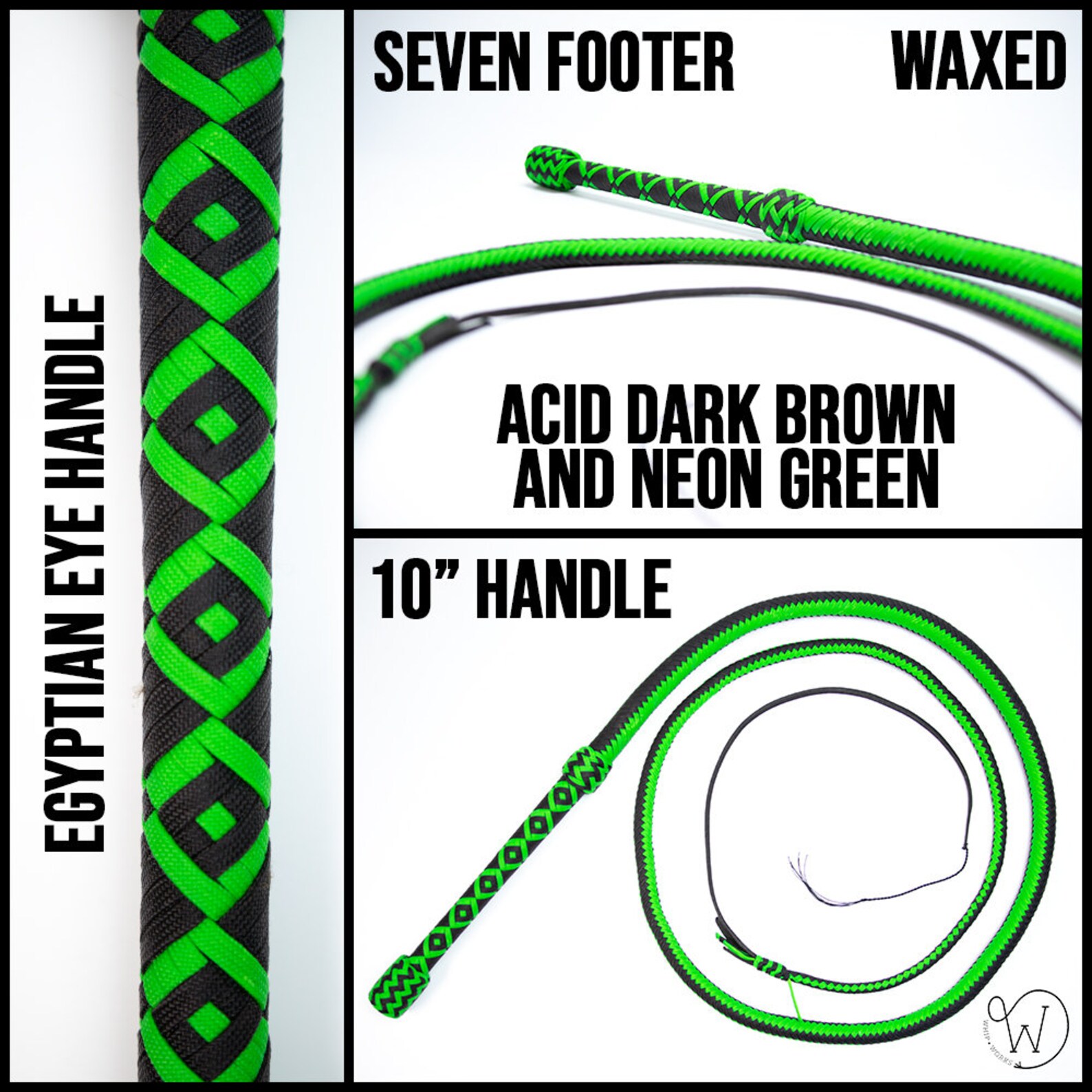 Custom 7 Foot Paracord Bullwhip 16 Plait Etsy