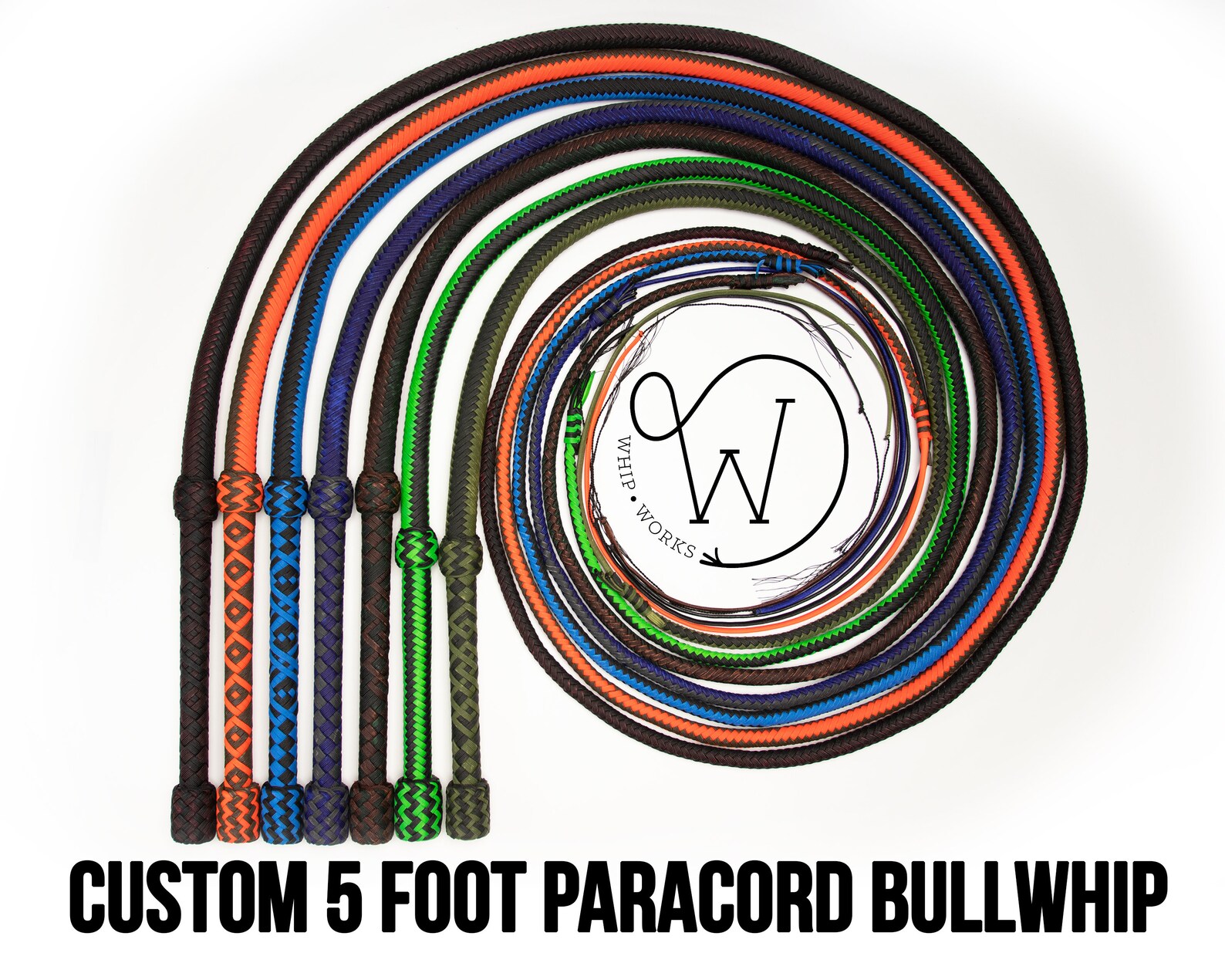 Custom 5 Foot Paracord Bullwhip 16 Plait Etsy