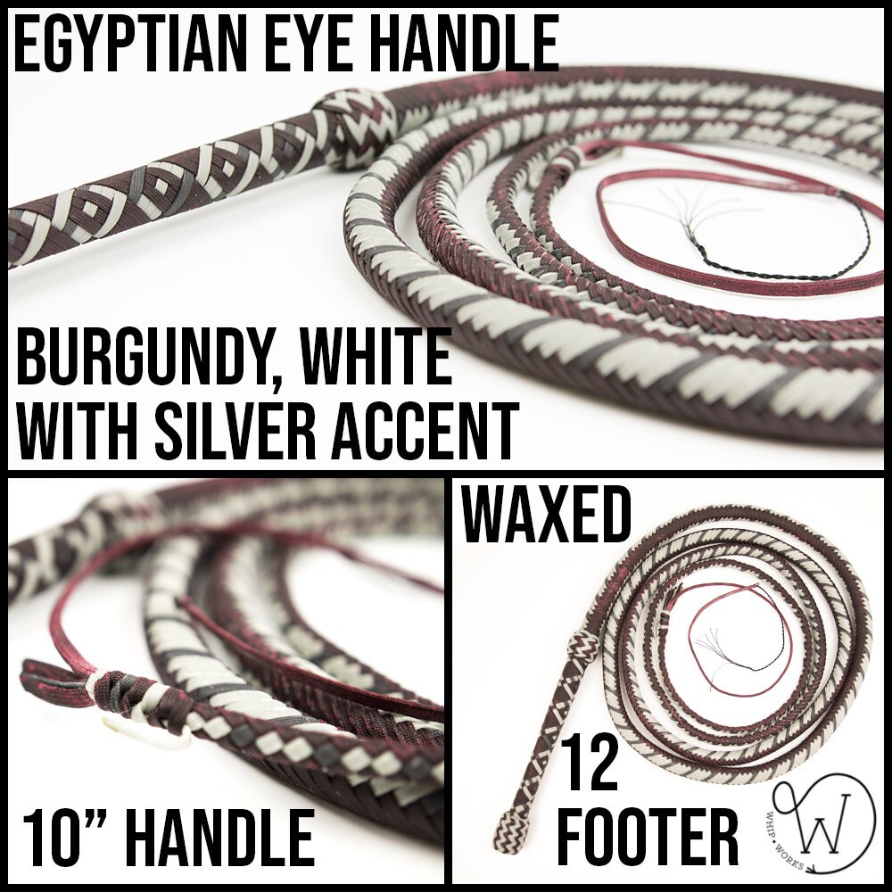 Bullwhip 8 Pieds de long, Heavy Duty 12 Tresse Nylon tissage Dark Brown Real Whip - France