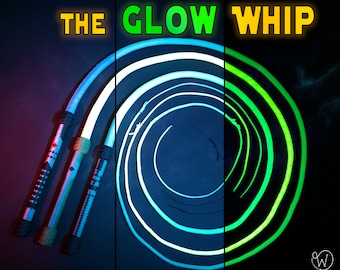 The Glow Whip, a glow in the dark Paracord Bullwhip