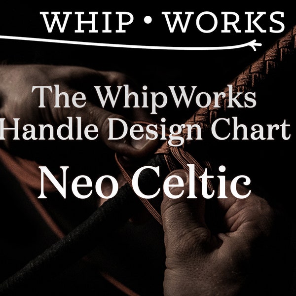 Neo Celtic Handle Pattern for a 16 Plait Paracord Bullwhip by WhipWorks