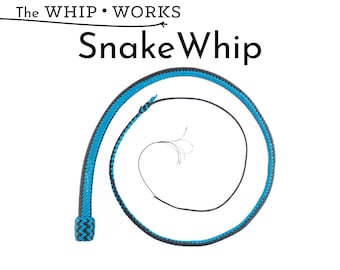 Custom SnakeWhip, Paracord SnakeWhip from 3-12 Feet Long