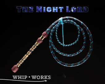 The Night Lord Bullwhip, a Custom Made Paracord Bullwhip inspired by the Warhammer 40,000 Universe