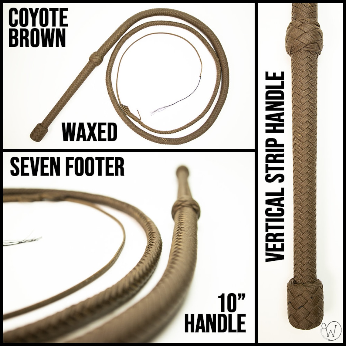 Custom 7 Foot Paracord Bullwhip 16 Plait Etsy