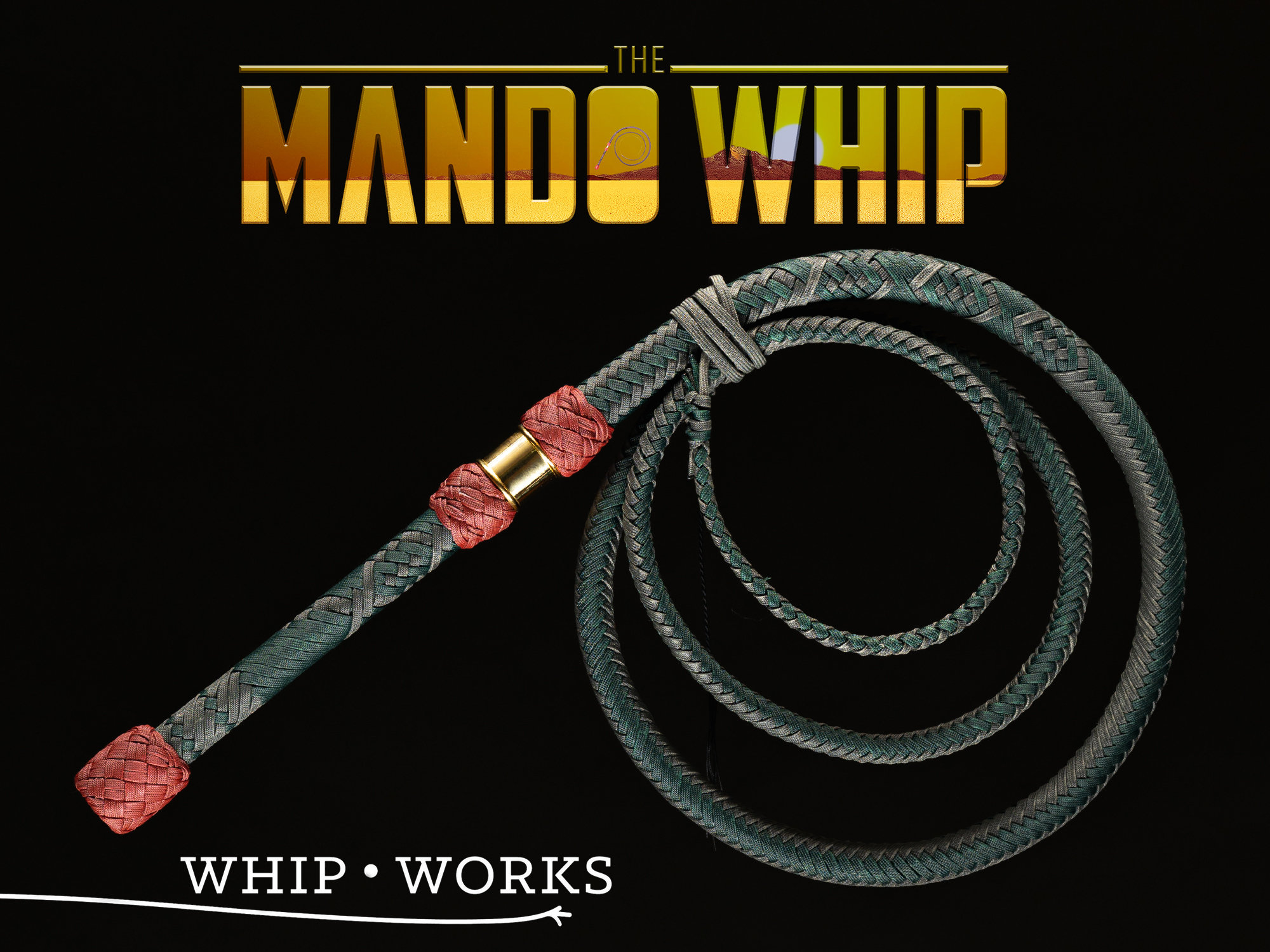 The Mando Whip, a Paracord Bullwhip Inspired by Boba Fett From Star Wars 