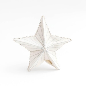 Silver StarBurst Tree Topper Small, Hand Felted Christmas Tree Adornment, Handmade Festive Celestial Home Decor