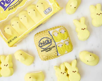 Marshmallow Küken Perlen Ornament, Handgemachte Ostern Andenken, Frühling Candy Charme, Nostalgische Urlaub Baum Dekor