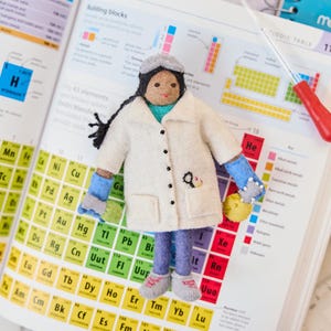 Young Scientist Ornament, Felt Science Ornament, Handmade STEM Gift, Wool Education Decoration, Future Scientist Ornament, Teacher Gift Idea