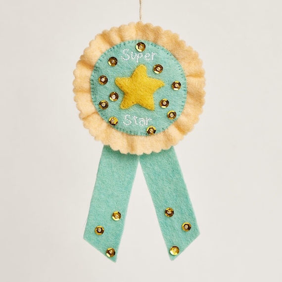 Handmade Needle Felt Christmas Tree Topper - Superstar Handmade Needle Felt Christmas Tree Topper - Superstar