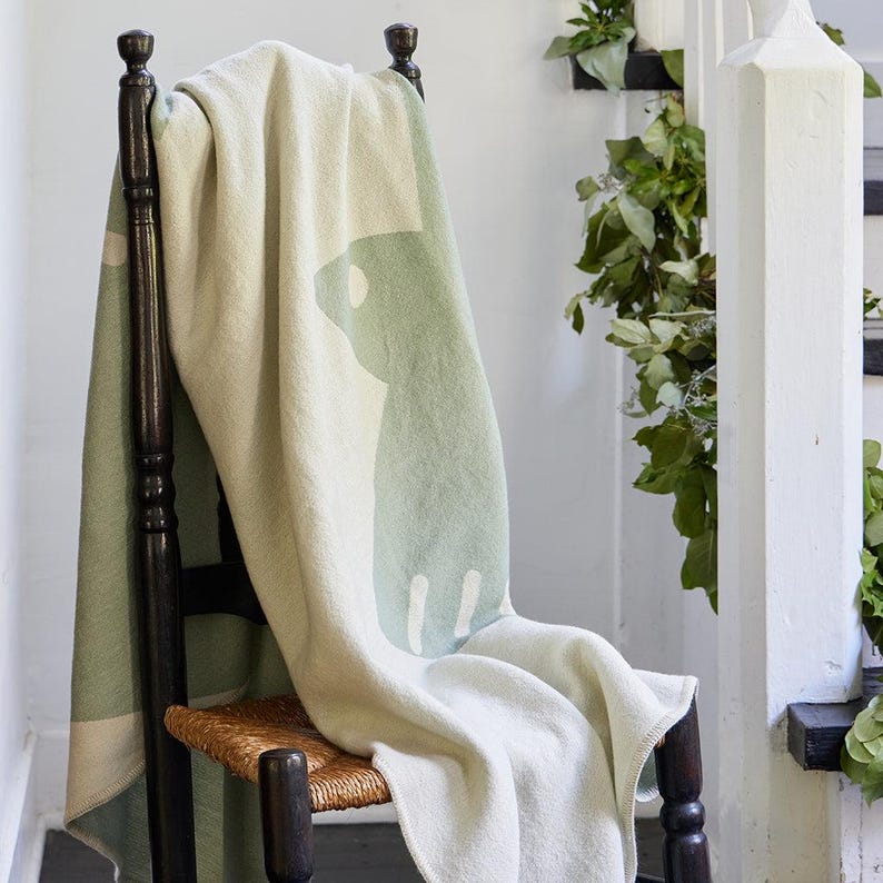 Craftspring Jacquard Merino Wool Throw - Thumbnail 2