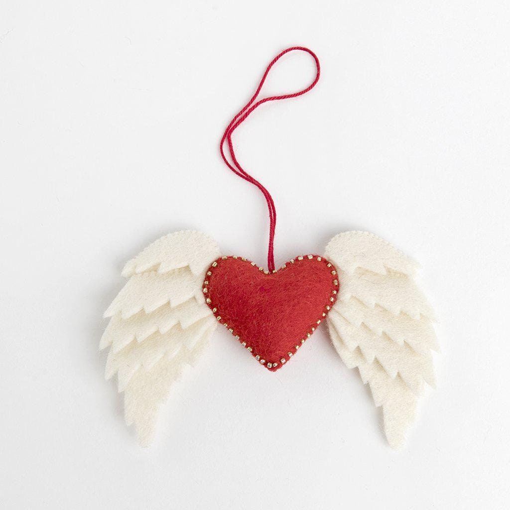Felt Heart Ornament Wild at Heart Felt Christmas Ornament Etsy
