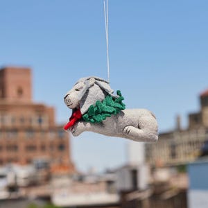 Adorno navideño con forma de león, hecho a mano, recuerdo de la Biblioteca Pública de Nueva York, decoración navideña para amantes de los libros, regalo para profesores de Nueva York.