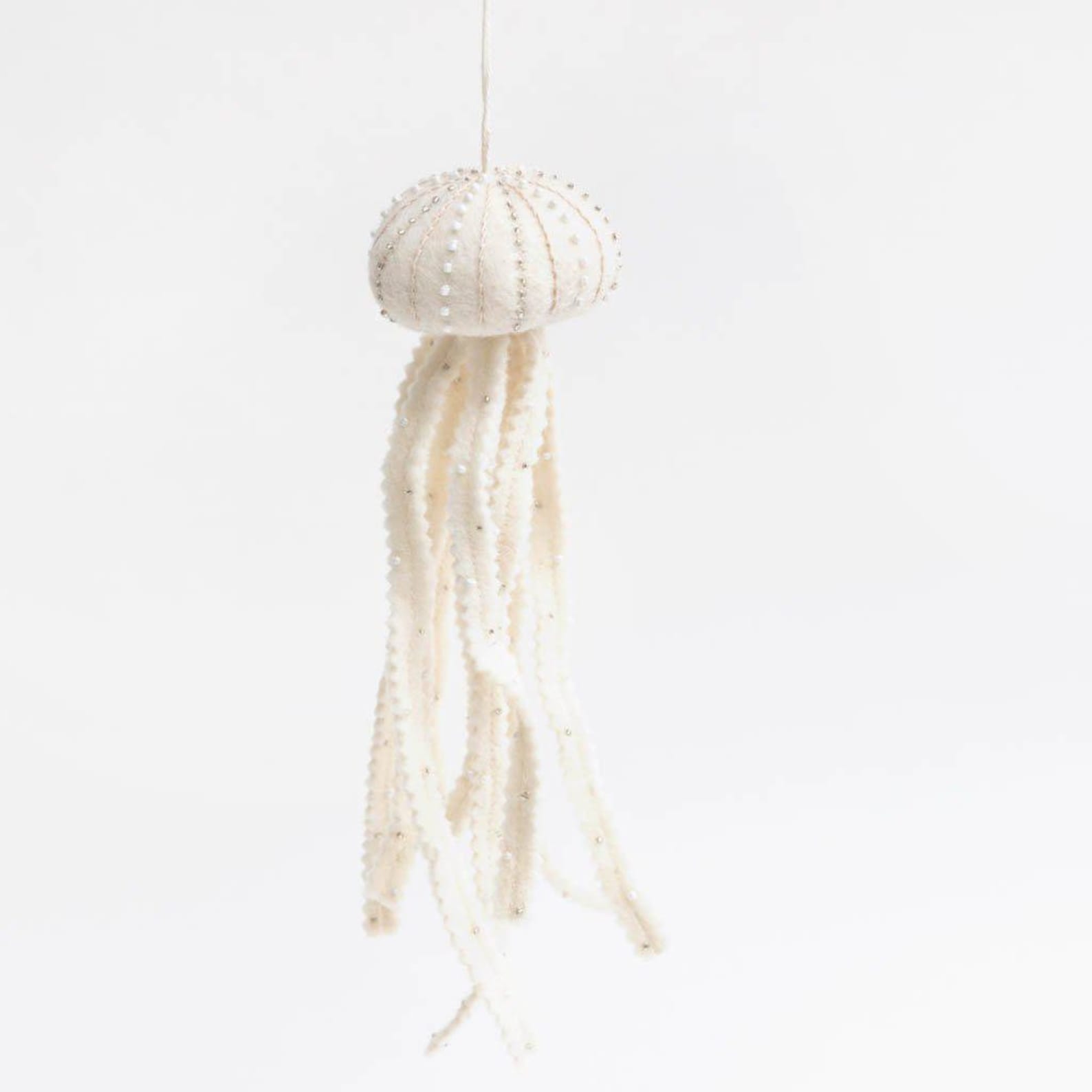 Image of Coastal Felted Jellyfish Ornament